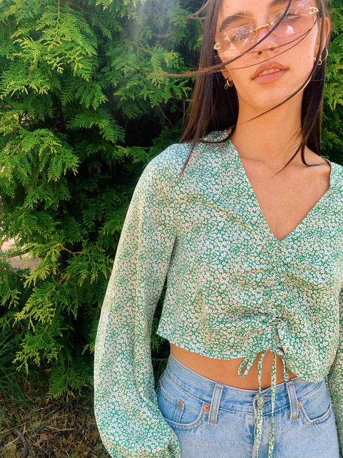 The Garden Party Top // Sage
